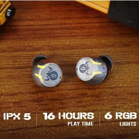 Gravastar Sirius Pro TWS Wireless Gaming Earbuds &ndash; War damaged Yellow
